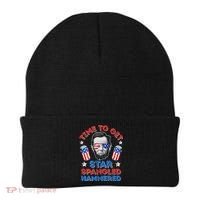 Abe Lincoln 4th Of July Time To Get Star Spangled Hammered Beanie thumb 0