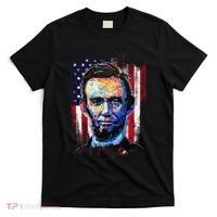 Abraham Lincoln 4th Of July  American Flag Vintage T-Shirt thumb 0
