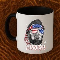 Abraham Lincoln 4th Of July Murica American Flag Coffee Mug thumb 2