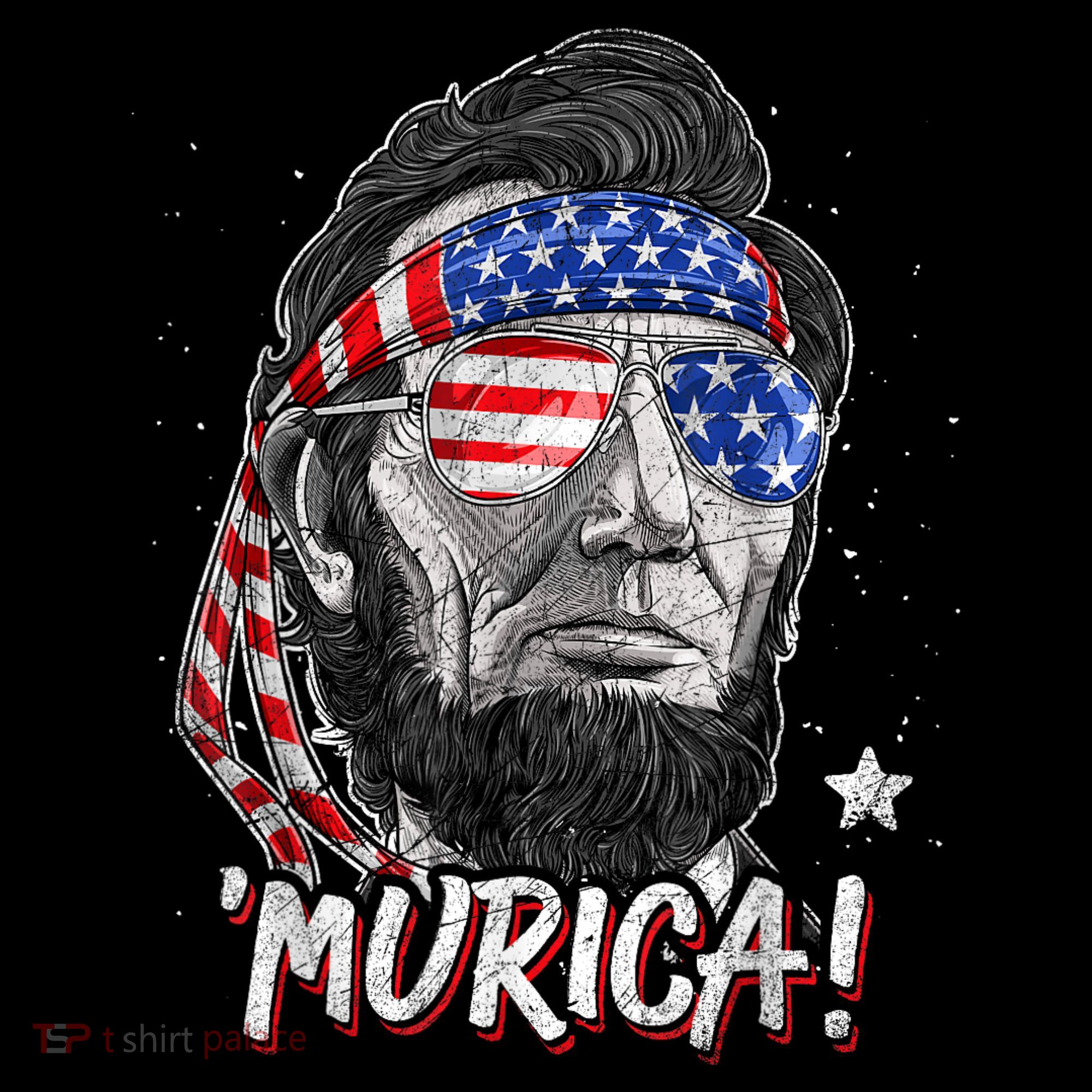 Abraham Lincoln 4th Of July Murica American Flag Coffee Mug