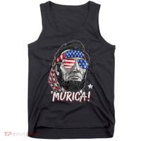 Abraham Lincoln 4th Of July Murica American Flag Tank Top thumb 0