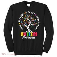 Autism Love Accept Support understand Autistic Autism Awareness Sweatshirt thumb 0