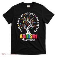 Autism Love Accept Support understand Autistic Autism Awareness T-Shirt thumb 0
