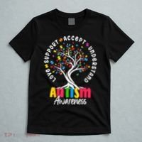 Autism Love Accept Support understand Autistic Autism Awareness T-Shirt thumb 5