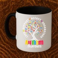 Autism Love Accept Support understand Autistic Autism Awareness Coffee Mug thumb 2