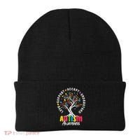 Autism Love Accept Support understand Autistic Autism Awareness Beanie thumb 0