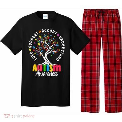 Autism Love Accept Support understand Autistic Autism Awareness Pajama Set