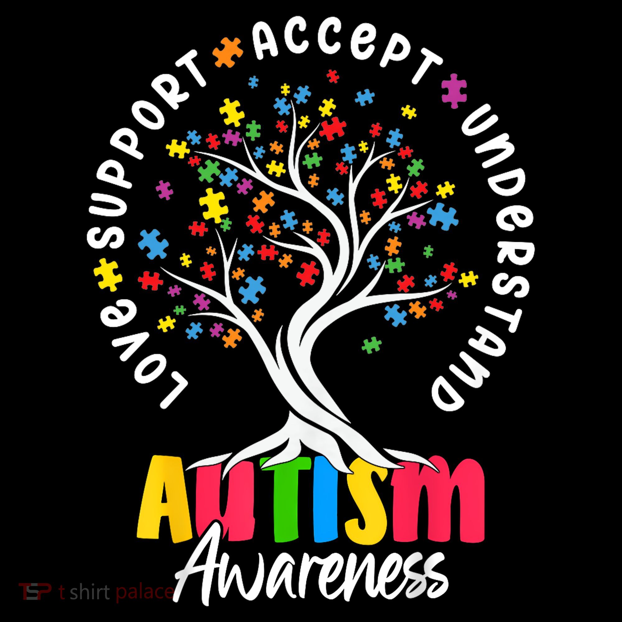 Autism Love Accept Support understand Autistic Autism Awareness Mousepad