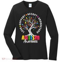 Autism Love Accept Support understand Autistic Autism Awareness Women's Long Sleeve Shirt thumb 0