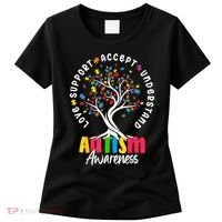 Autism Love Accept Support understand Autistic Autism Awareness Women's T-Shirt thumb 0