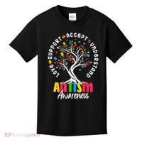 Autism Love Accept Support understand Autistic Autism Awareness Kids T-Shirt thumb 0