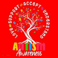 Autism Love Accept Support understand Autistic Autism Awareness Santa Hat thumb 1