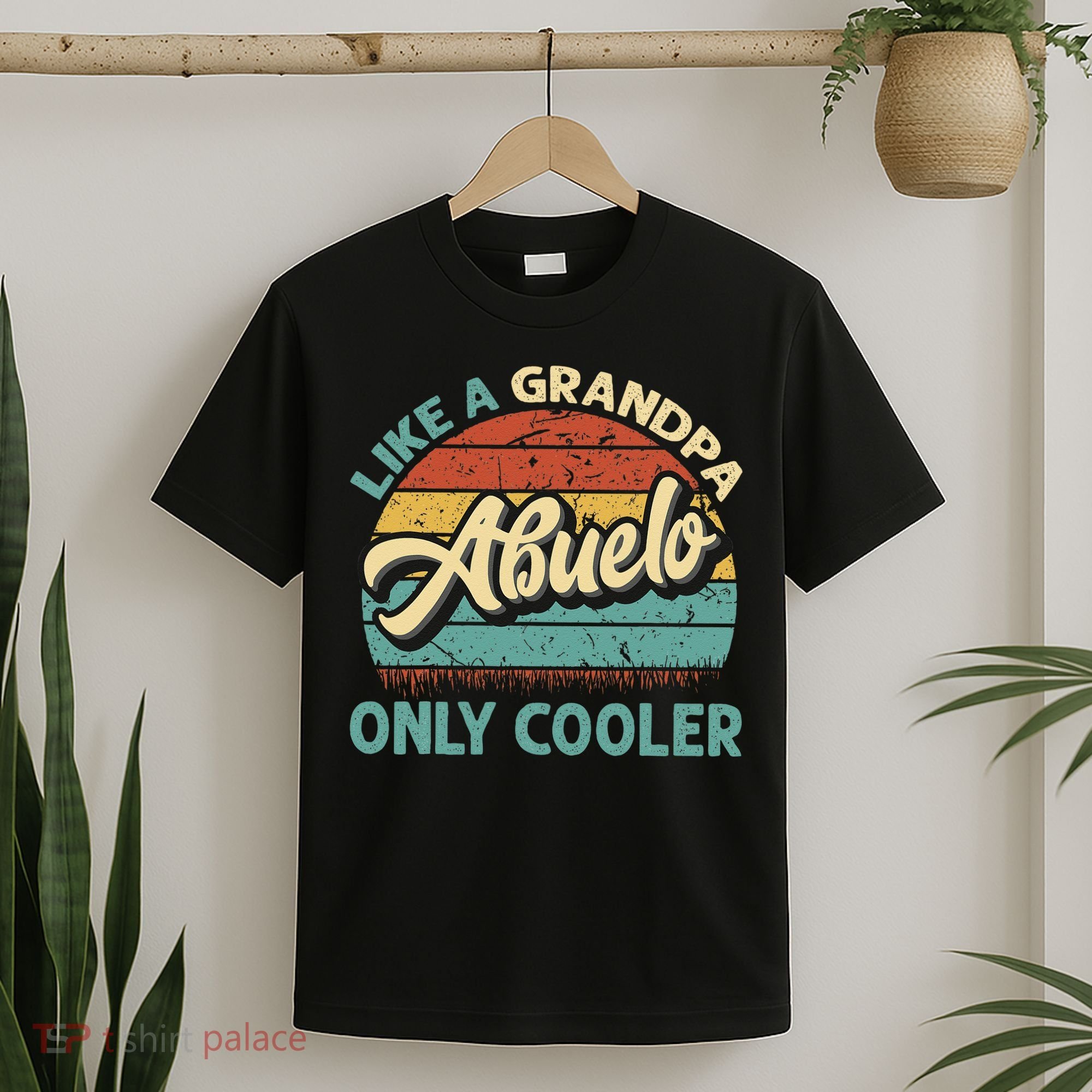 Abuelo Like A Grandpa Only Cooler Vintage Dad Fathers Day T-Shirt
