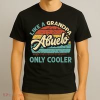 Abuelo Like A Grandpa Only Cooler Vintage Dad Fathers Day T-Shirt thumb 3