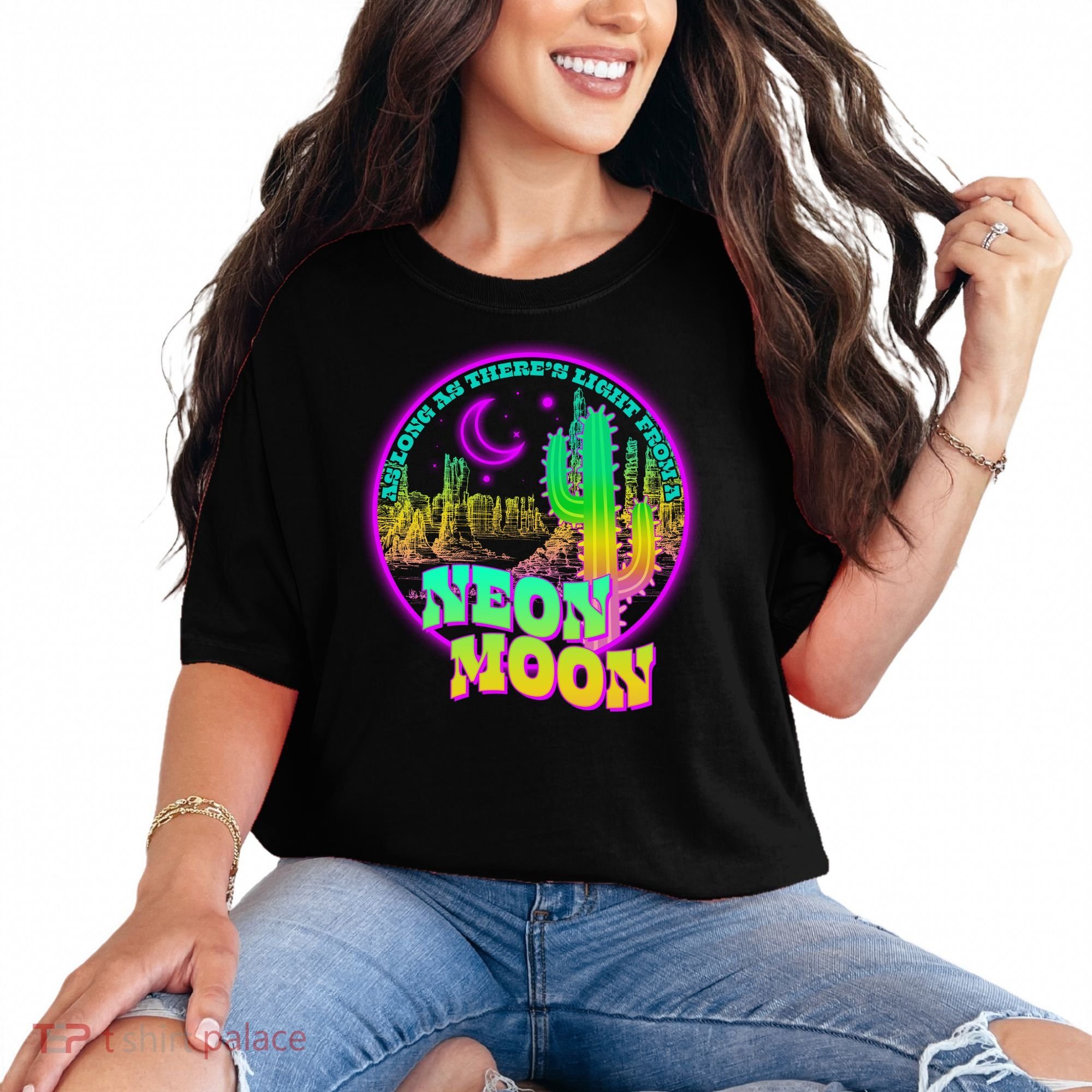 As Long As There's Light From A Neon Moon Comfort Colors T-Shirt