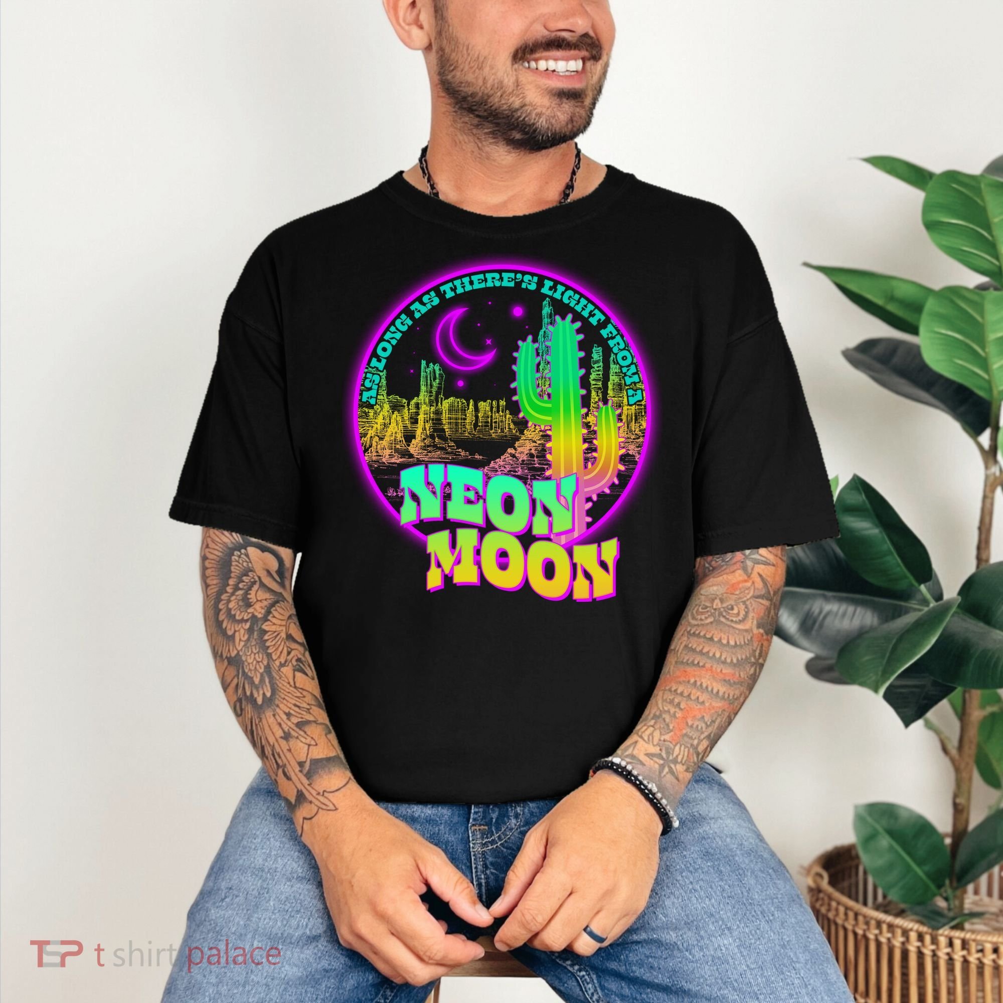 As Long As There's Light From A Neon Moon Comfort Colors T-Shirt