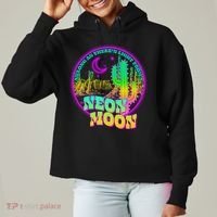 As Long As There's Light From A Neon Moon Ladies Heavyweight Boxy Pullover Hoodie thumb 0