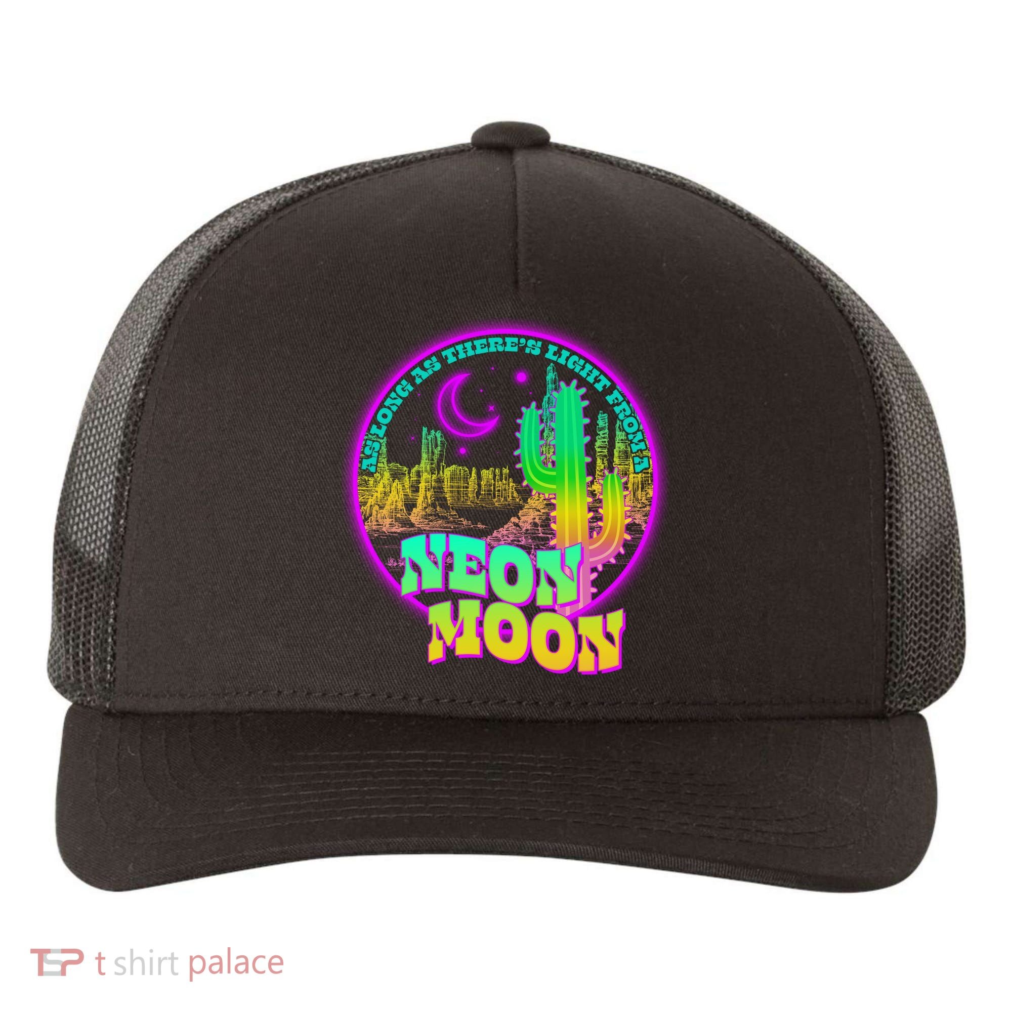 As Long As There's Light From A Neon Moon Yupoong Adult 5-Panel Trucker Hat