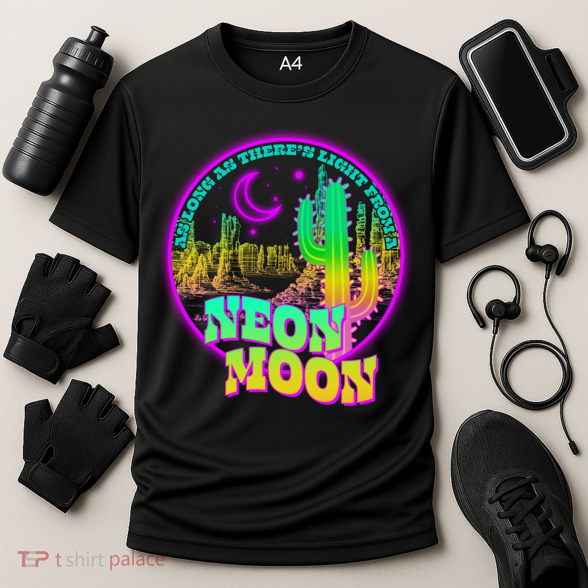 As Long As There's Light From A Neon Moon Cooling Performance Crew T-Shirt