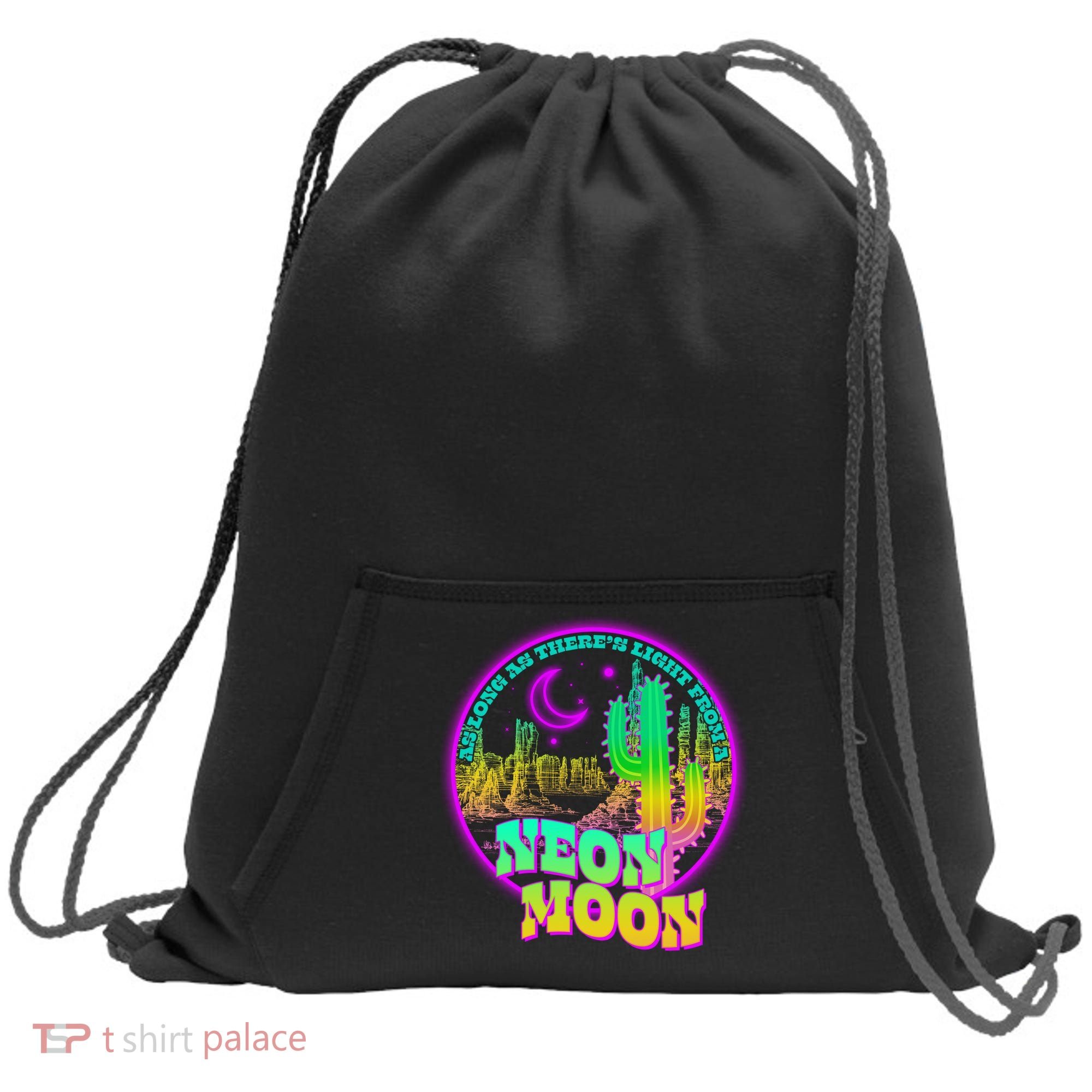 As Long As There's Light From A Neon Moon Sweatshirt Cinch Pack Bag