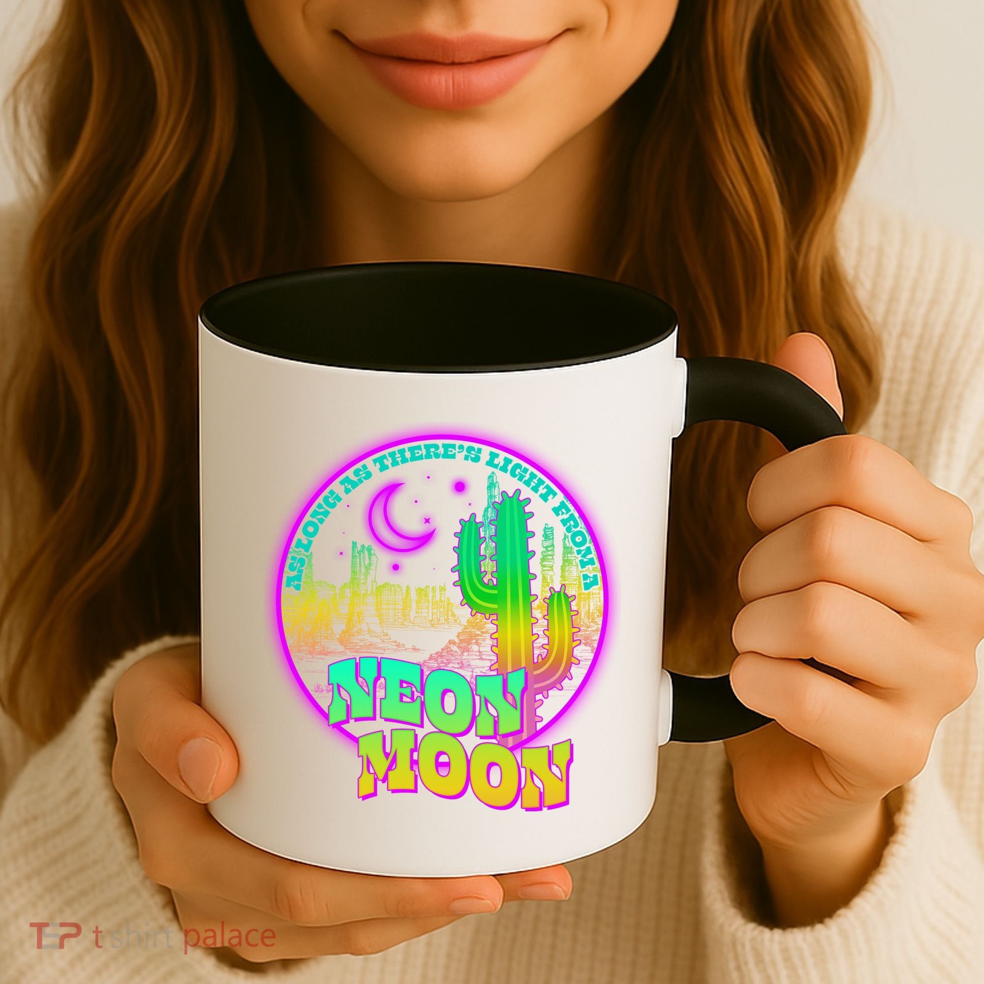 As Long As There's Light From A Neon Moon Coffee Mug