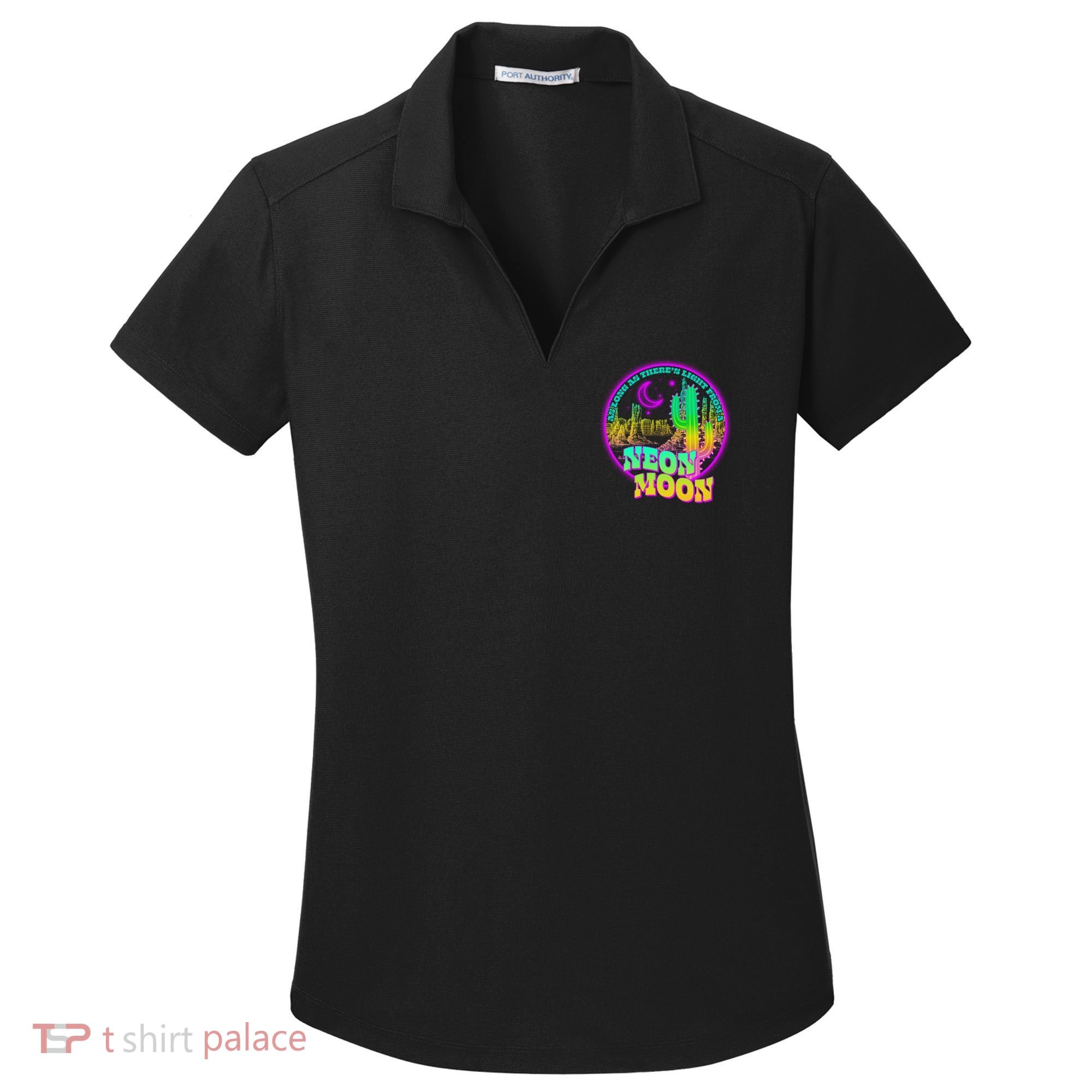 As Long As There's Light From A Neon Moon Women's Dry Zone Grid Polo
