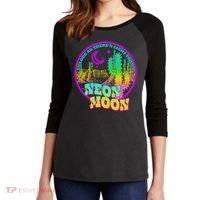 As Long As There's Light From A Neon Moon Women's Tri-Blend 3/4-Sleeve Raglan Shirt thumb 2