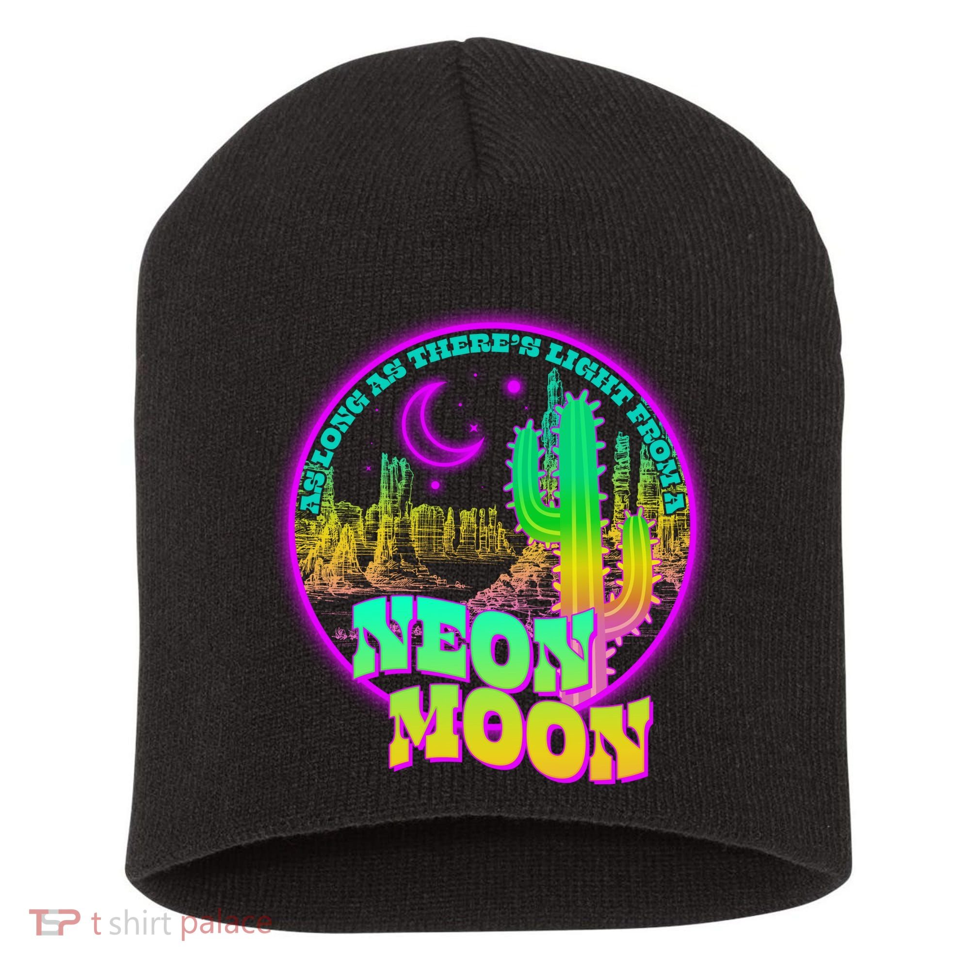 As Long As There's Light From A Neon Moon Short Acrylic Beanie