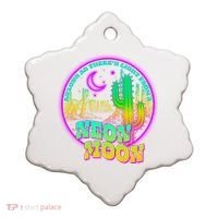 As Long As There's Light From A Neon Moon Ceramic Ornament thumb 0