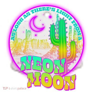 As Long As There's Light From A Neon Moon Ceramic Ornament