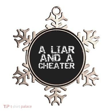 A Liar & A Cheater Caught Cheating Gift Sarcastic Breakup Ornament