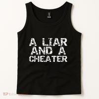 A Liar & A Cheater Caught Cheating Gift Sarcastic Breakup Tank Top thumb 2