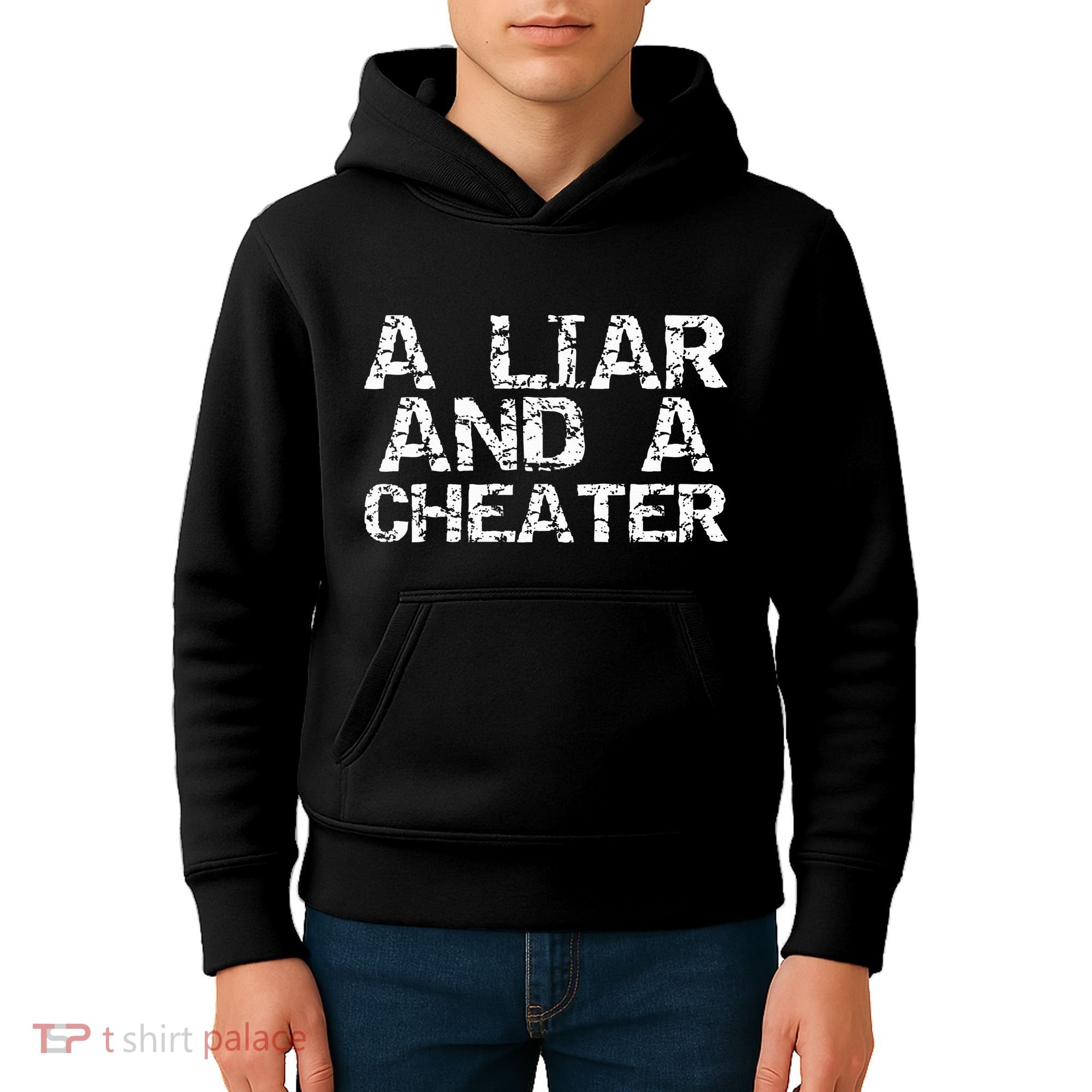 A Liar & A Cheater Caught Cheating Gift Sarcastic Breakup Kids Hoodie