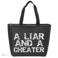 A Liar & A Cheater Caught Cheating Gift Sarcastic Breakup Tote Bag thumb 0