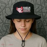 Axolotl Lover Axolotl Owner Always Be An Axolotl Bucket Hat thumb 3