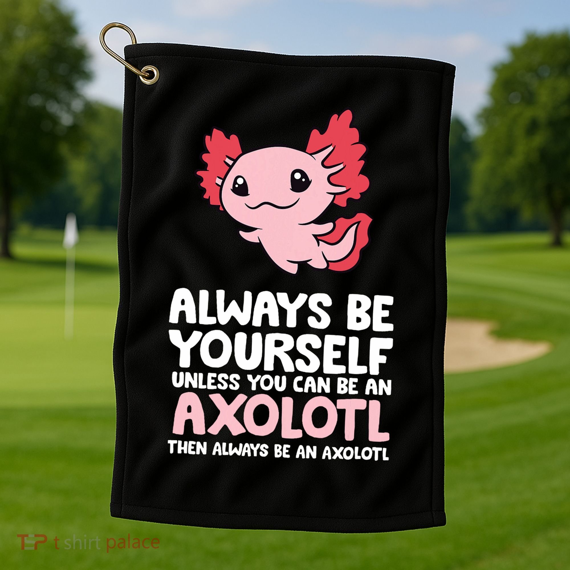 Axolotl Love Always Be Yourself Unless You Can Be An Axolotl Golf Towel