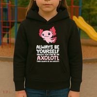 Axolotl Love Always Be Yourself Unless You Can Be An Axolotl Kids Hoodie thumb 3
