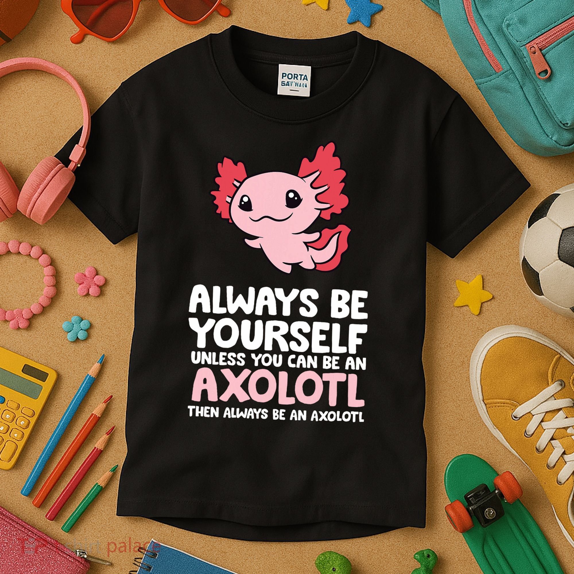 Axolotl Love Always Be Yourself Unless You Can Be An Axolotl Kids T-Shirt