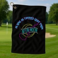 As Long As There's Light From Neon Moon Golf Towel thumb 1