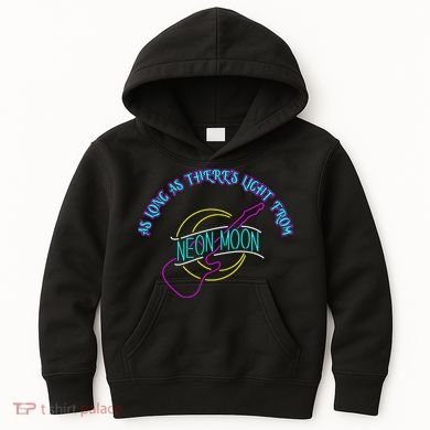 As Long As There's Light From Neon Moon Kids Hoodie
