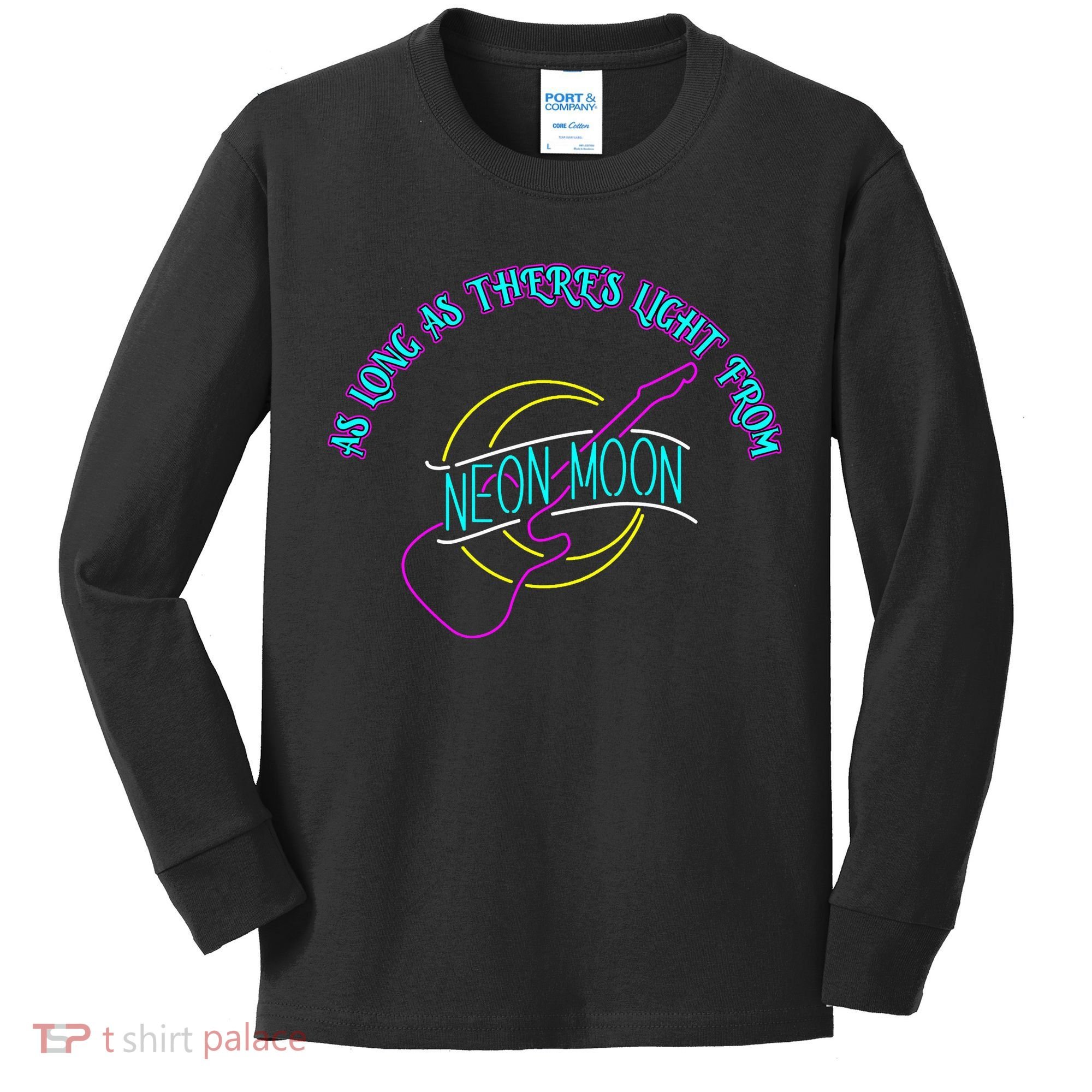 As Long As There's Light From Neon Moon Kids Long Sleeve Shirt