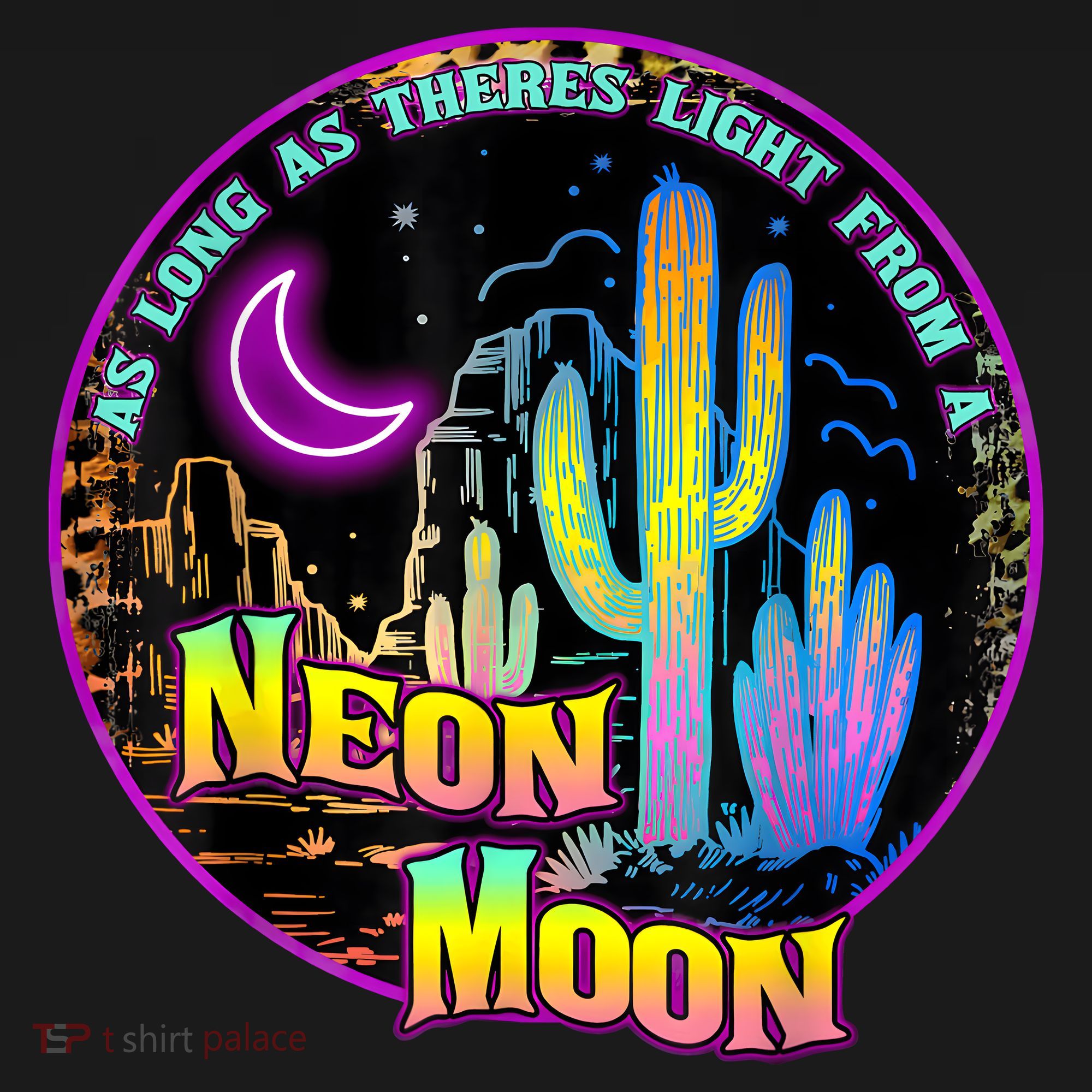 As Long As Theres Light From A Neon Moon Country Doggie Tank