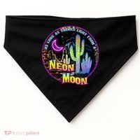 As Long As Theres Light From A Neon Moon Country USA-Made Doggie Bandana thumb 0