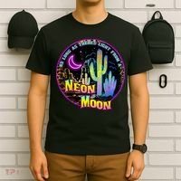 As Long As Theres Light From A Neon Moon Country T-Shirt thumb 6