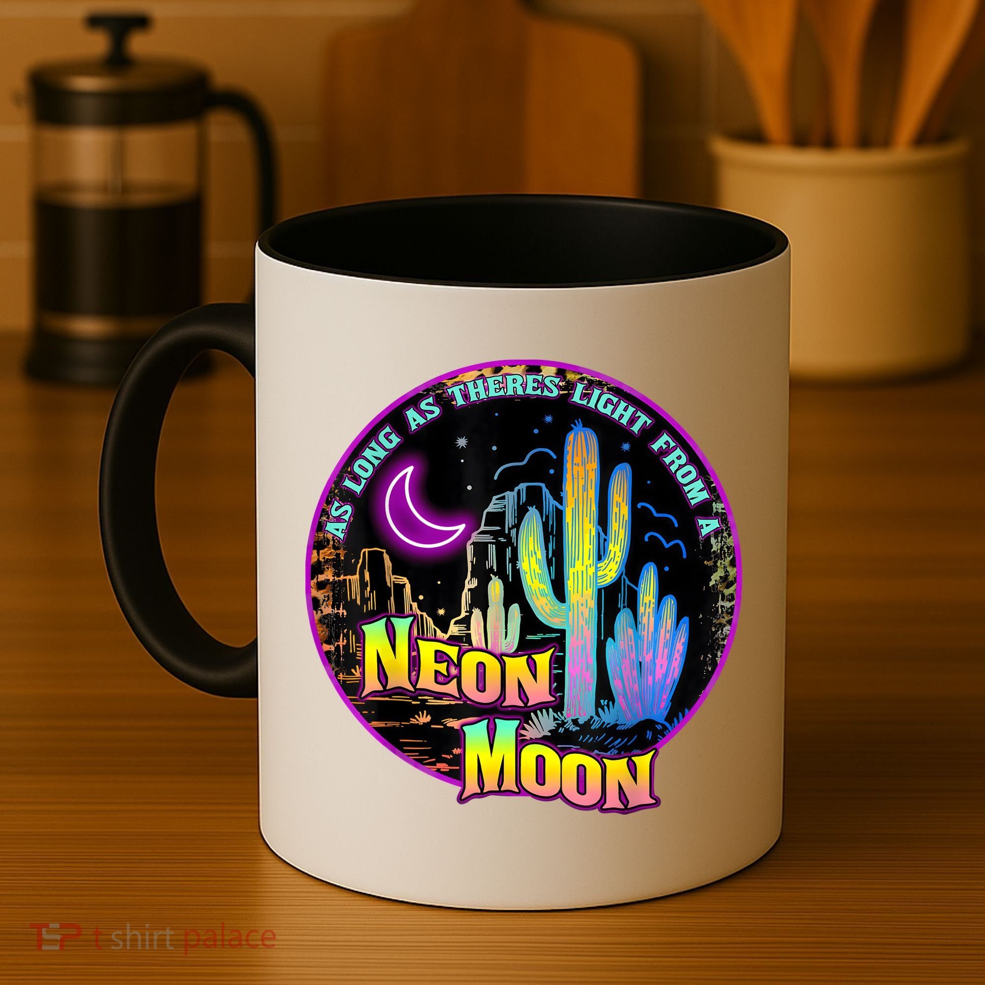 As Long As Theres Light From A Neon Moon Country Coffee Mug