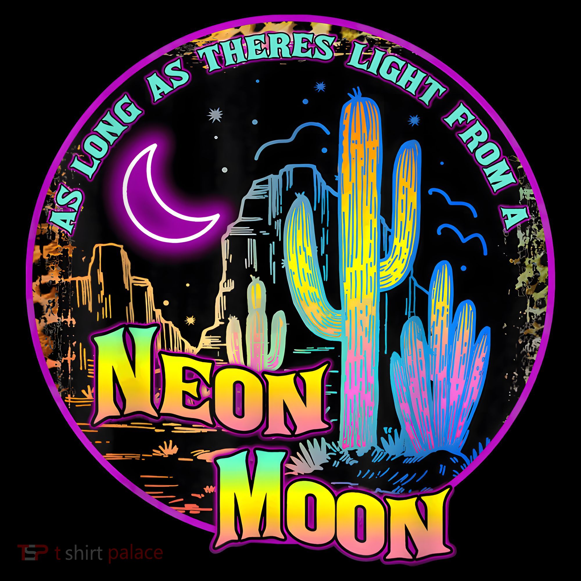 As Long As Theres Light From A Neon Moon Country Women's Hoodie
