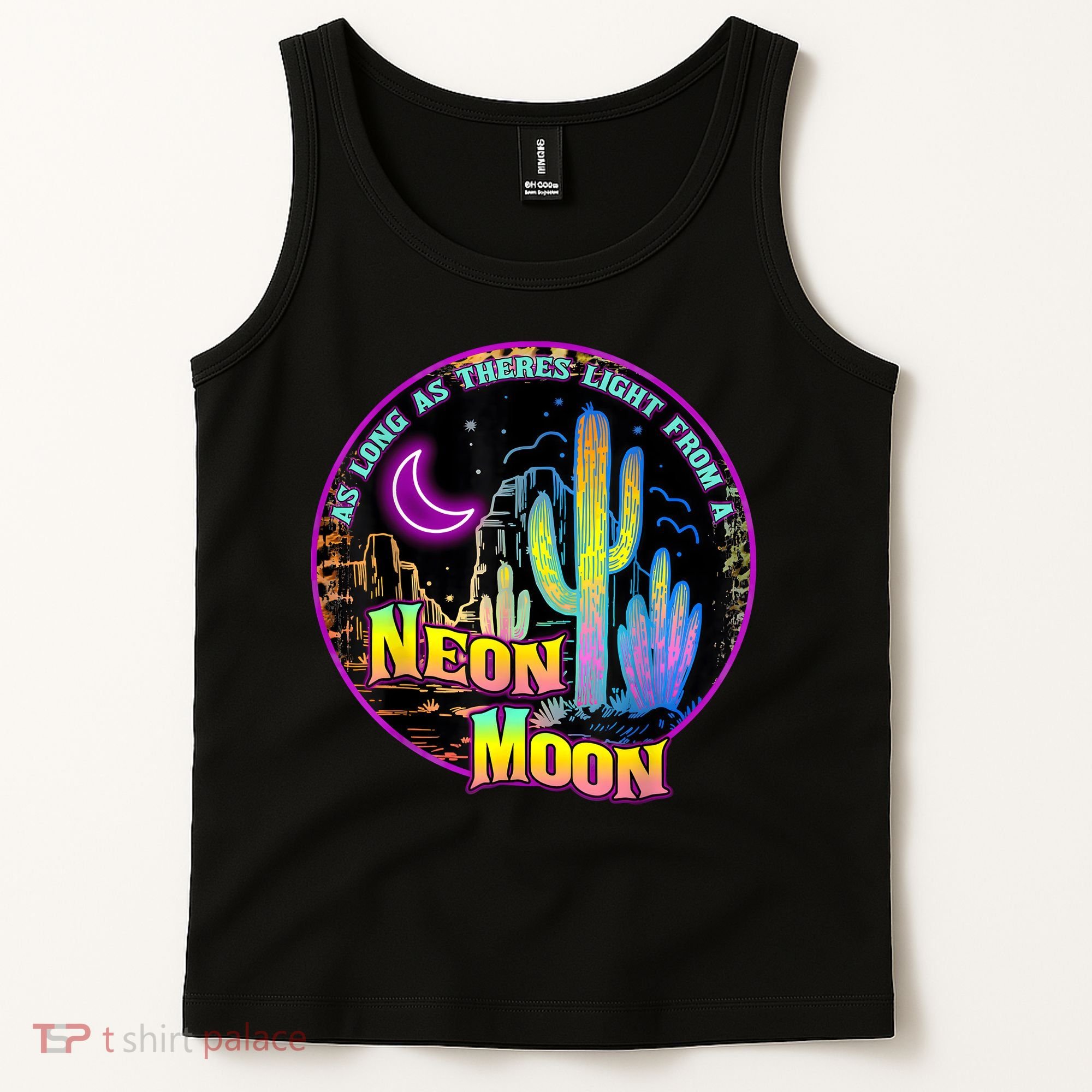 As Long As Theres Light From A Neon Moon Country Tank Top