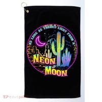 As Long As Theres Light From A Neon Moon Country Golf Towel thumb 0