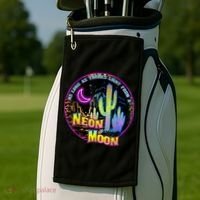 As Long As Theres Light From A Neon Moon Country Golf Towel thumb 2