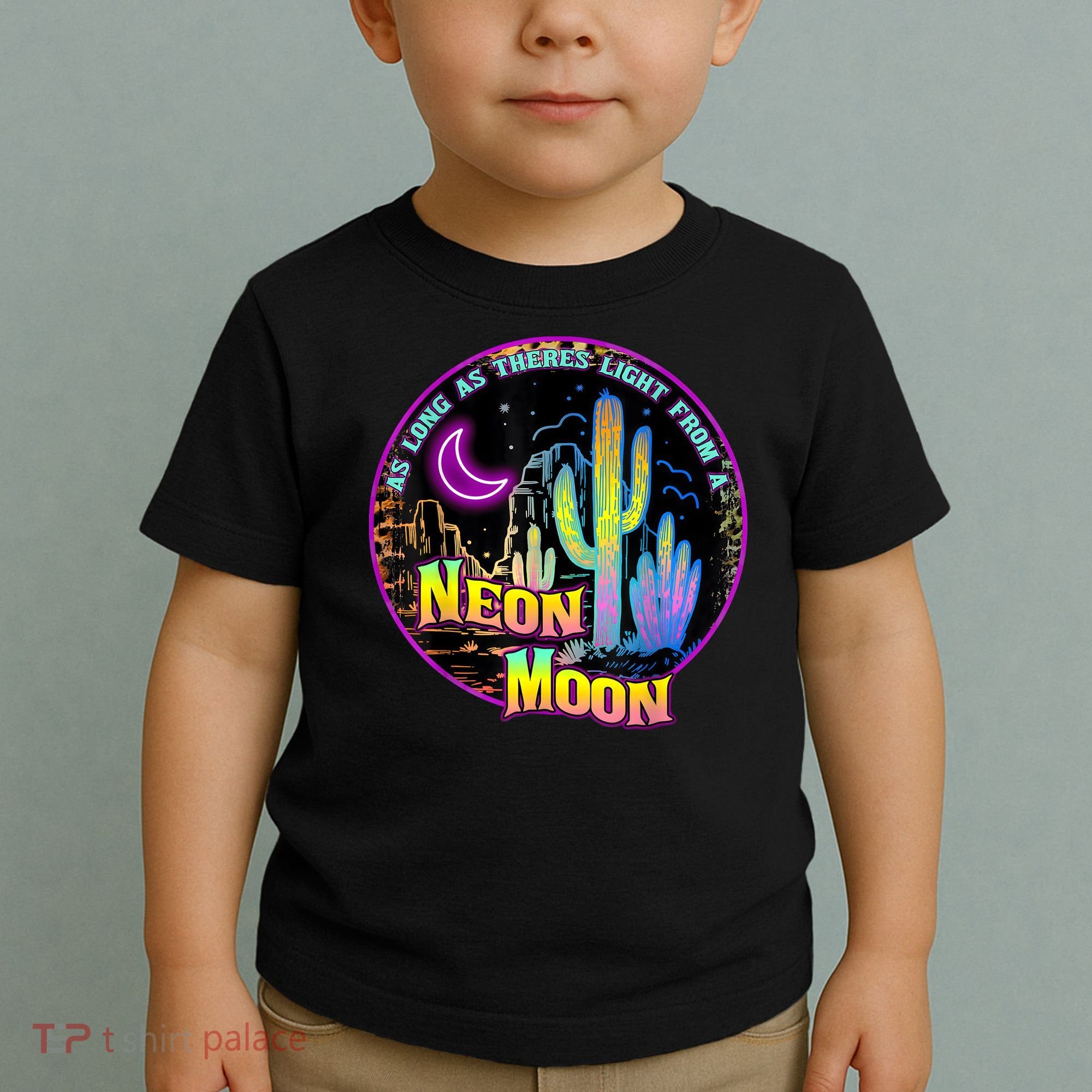 As Long As Theres Light From A Neon Moon Country Toddler T-Shirt